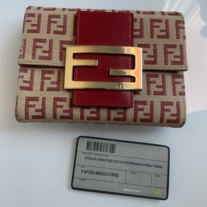 Fendi trifold wallet